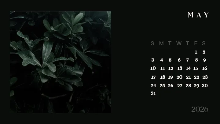 2026 calendar images designed for modern photo calendar