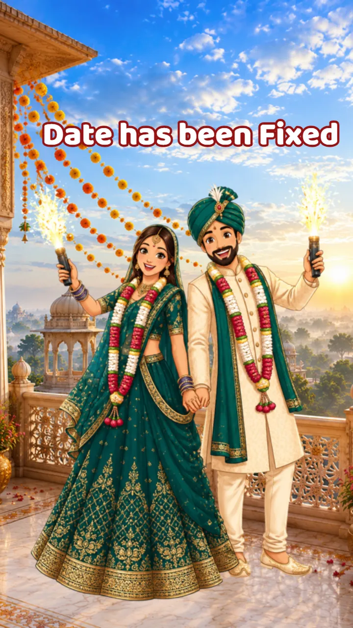 Save The Date Wedding Invitation Video with Royal Theme