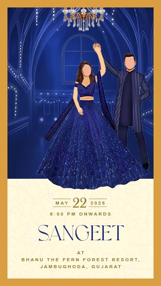 Royal Theme Wedding Invitation Video with Elephant