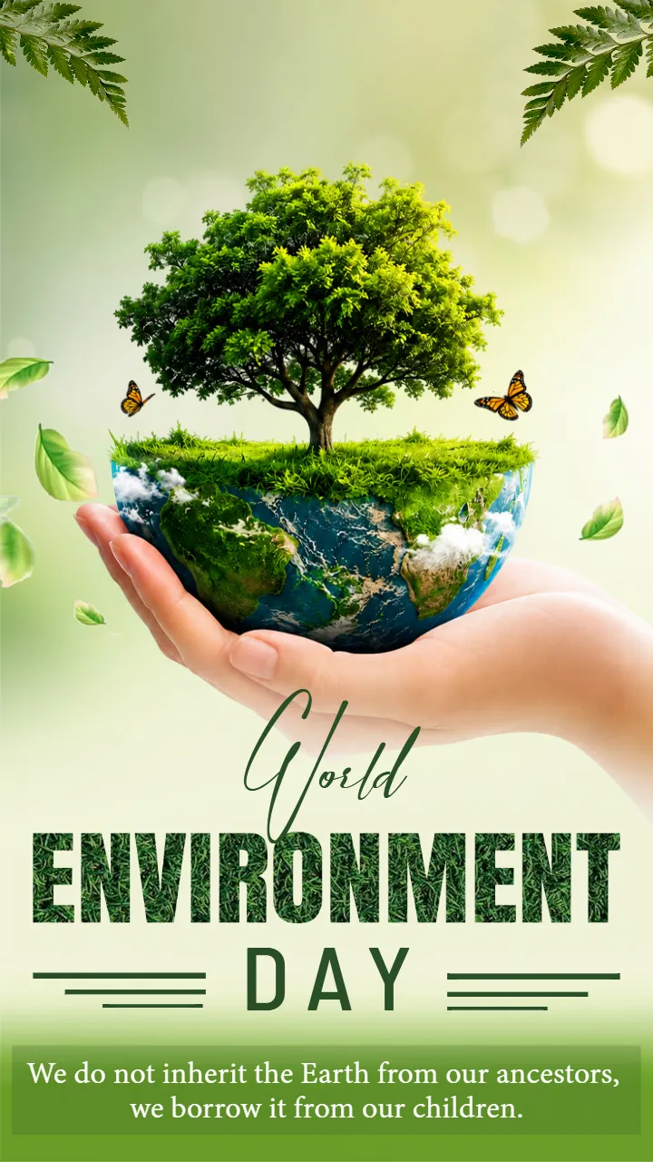World Environment Greetings for Nature Saving Campaigns