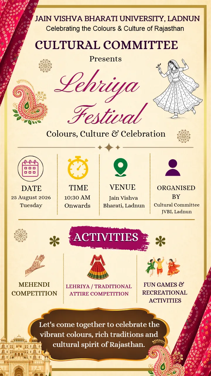 Lahariya Utsav Invitation Card Online with Templates