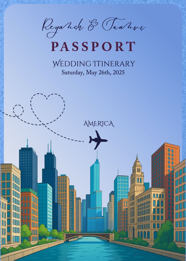 Timeless Wedding Itinerary invitation A Dream Come True