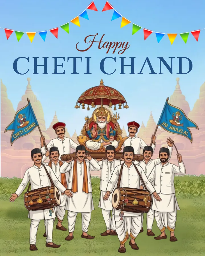 Happy Cheti Chand Festival in English To Share Friends