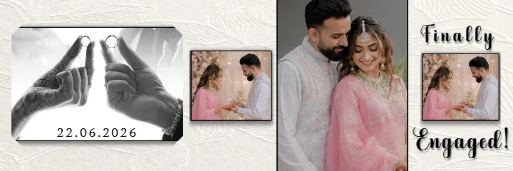 Engagement Album PSD Cinematic Engagement Album Pink HD