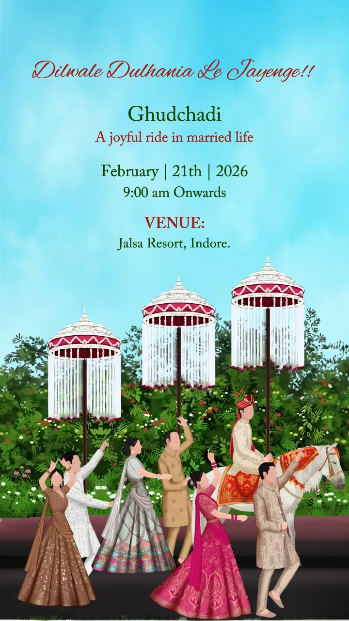 Wedding Invitation Card for Grand Royal Indian Weddings