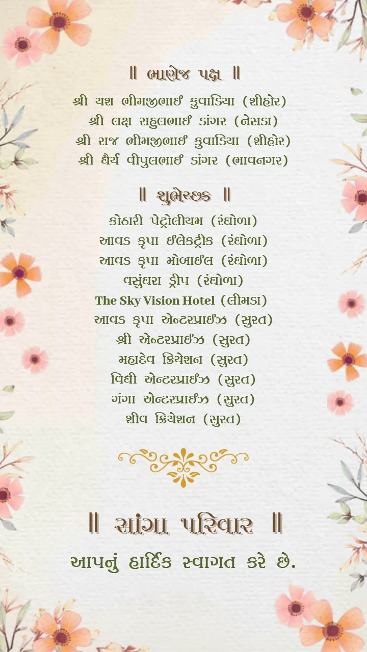 Traditional Gujarati Wedding Invitation cards Designs