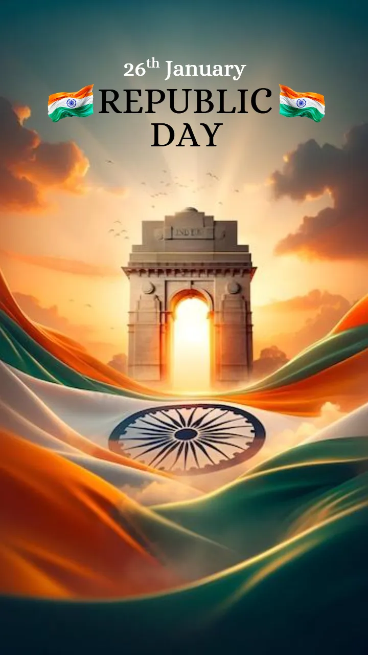 Happy Republic Day Status Video with Ashoka Chakra Vibes