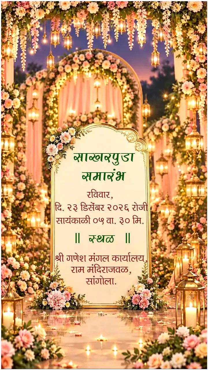 Buddhist Sakharpuda Invitation Video Templates Online