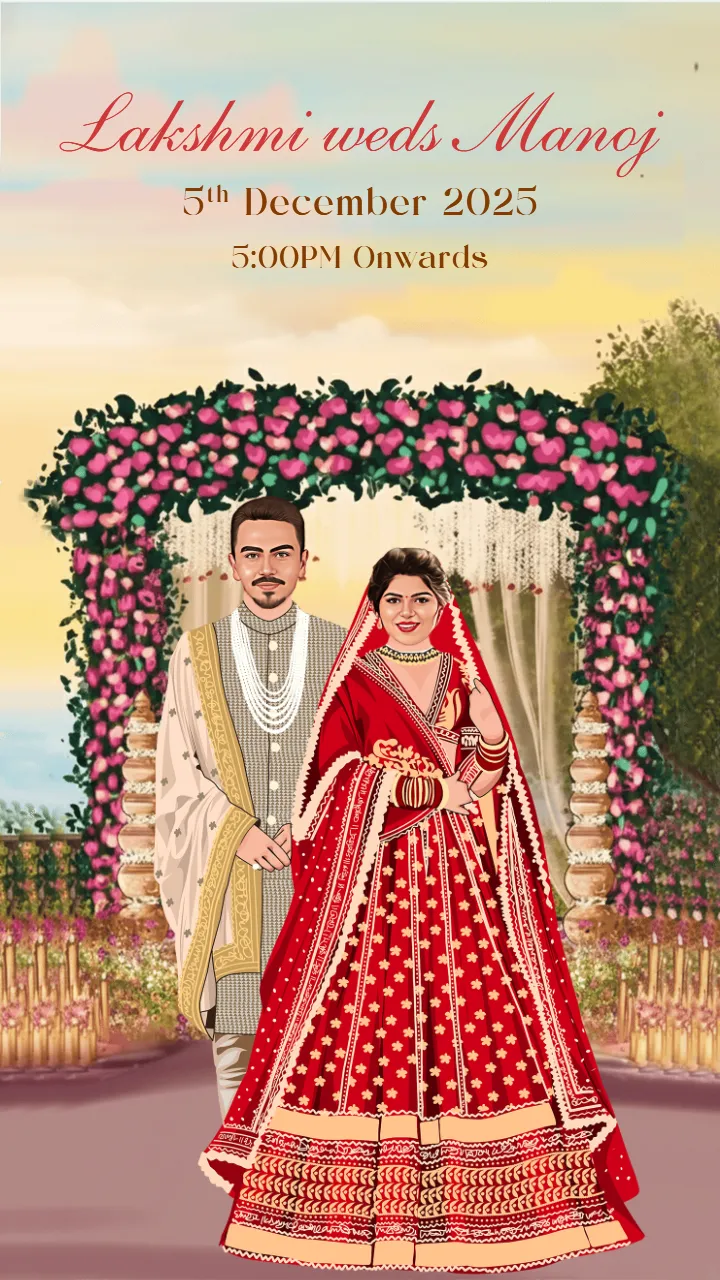 bengali wedding invitation video in traditional style