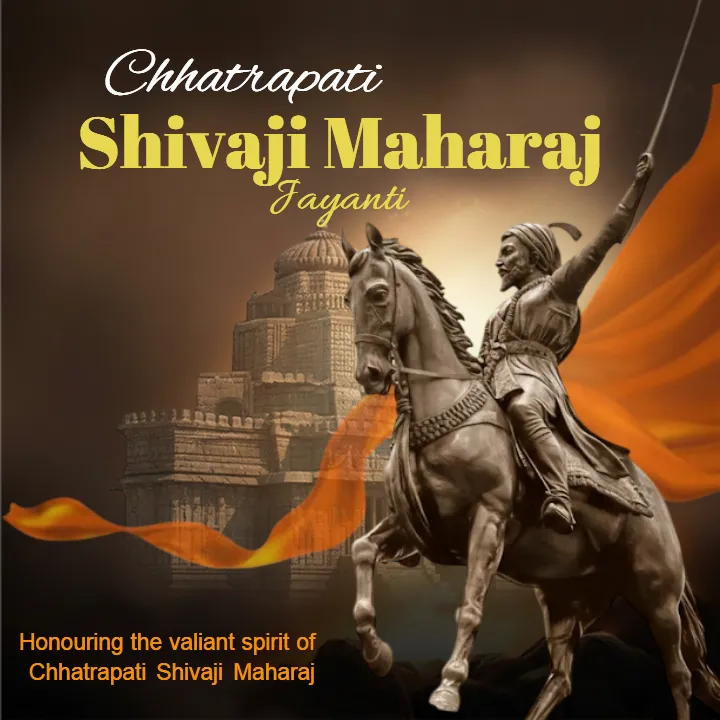 Chhatrapati Shivaji Maharaj Jayanti Image in English 2026