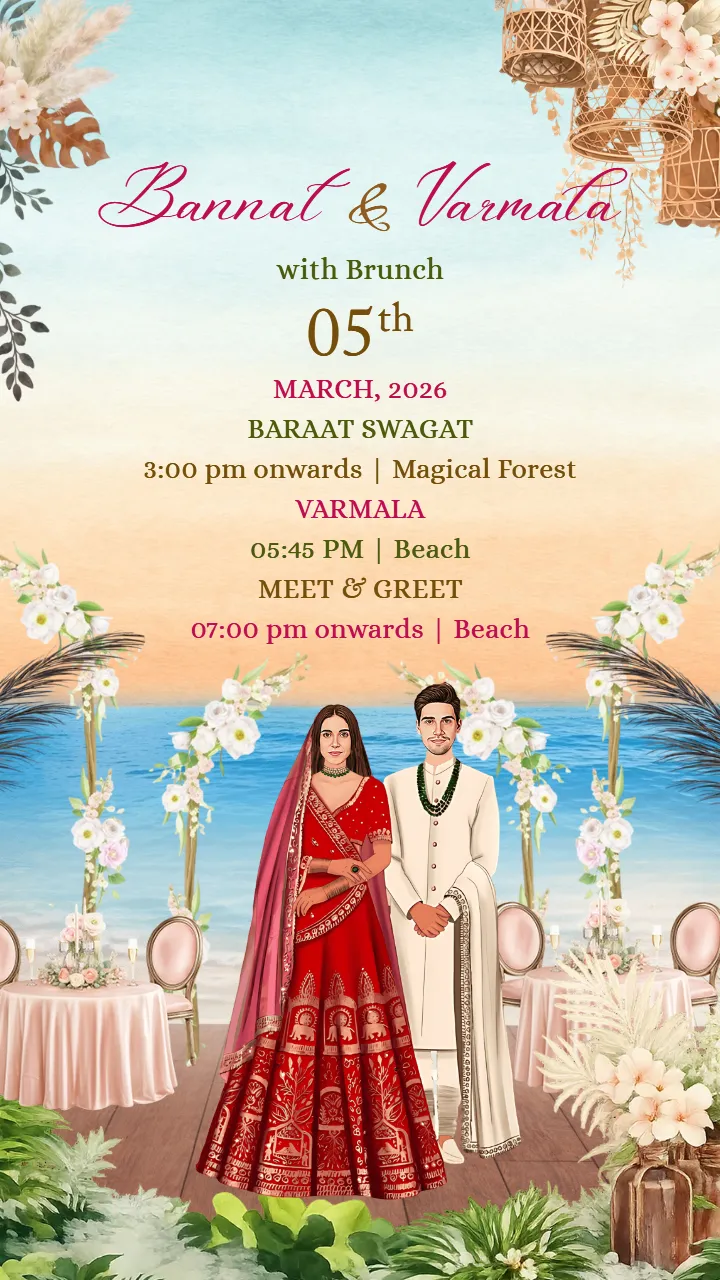 Wedding Invitation Video Goa Beach Wedding Invite