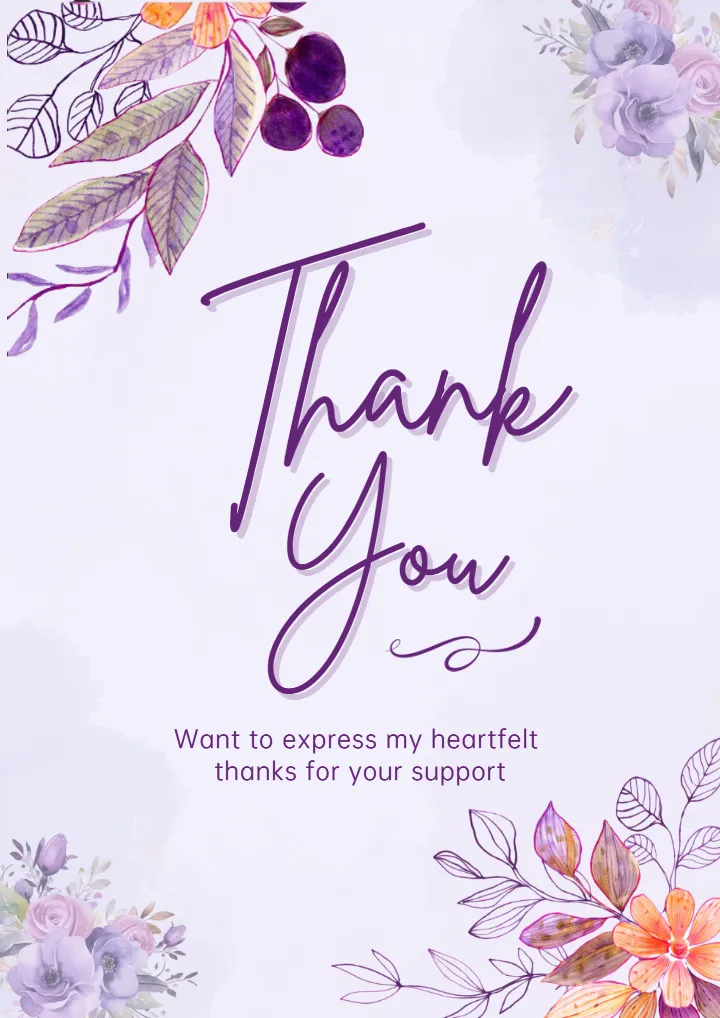 Thank You Card for Birthday to Share Love and Joy