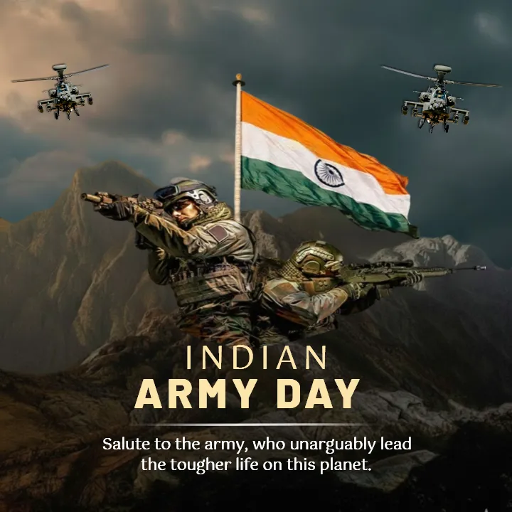 Indian Army Day Post English Tribute to Our Brave Heroes