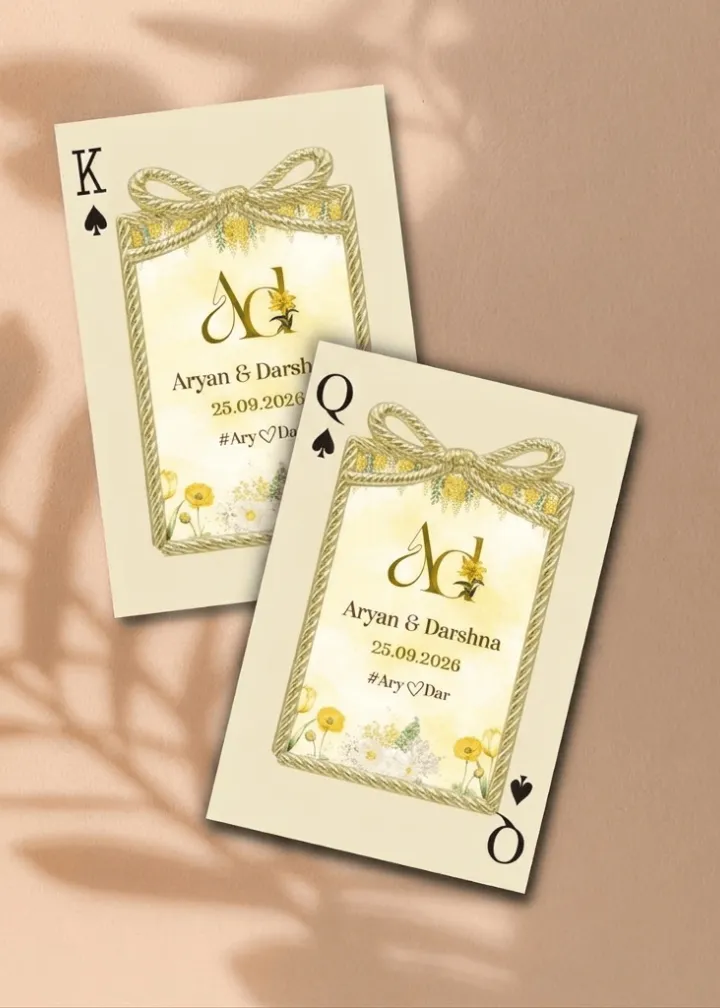 Playing Card Wedding Invitation Designs for Creative Couples