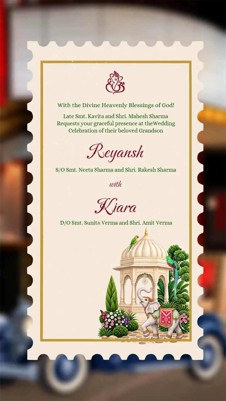 Wedding Invitation Video for a Grand Theatrical Wedding