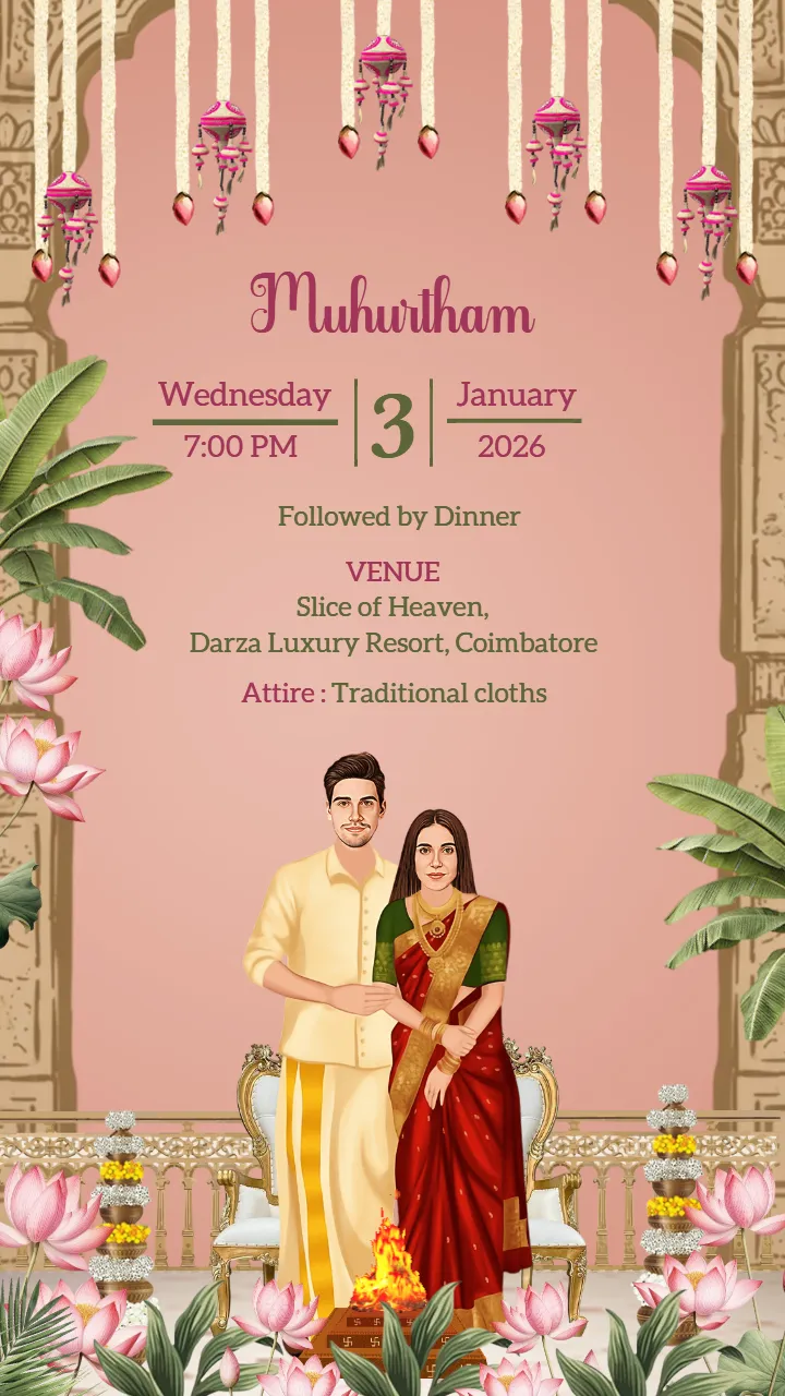 south indian wedding invitation video royal wedding card