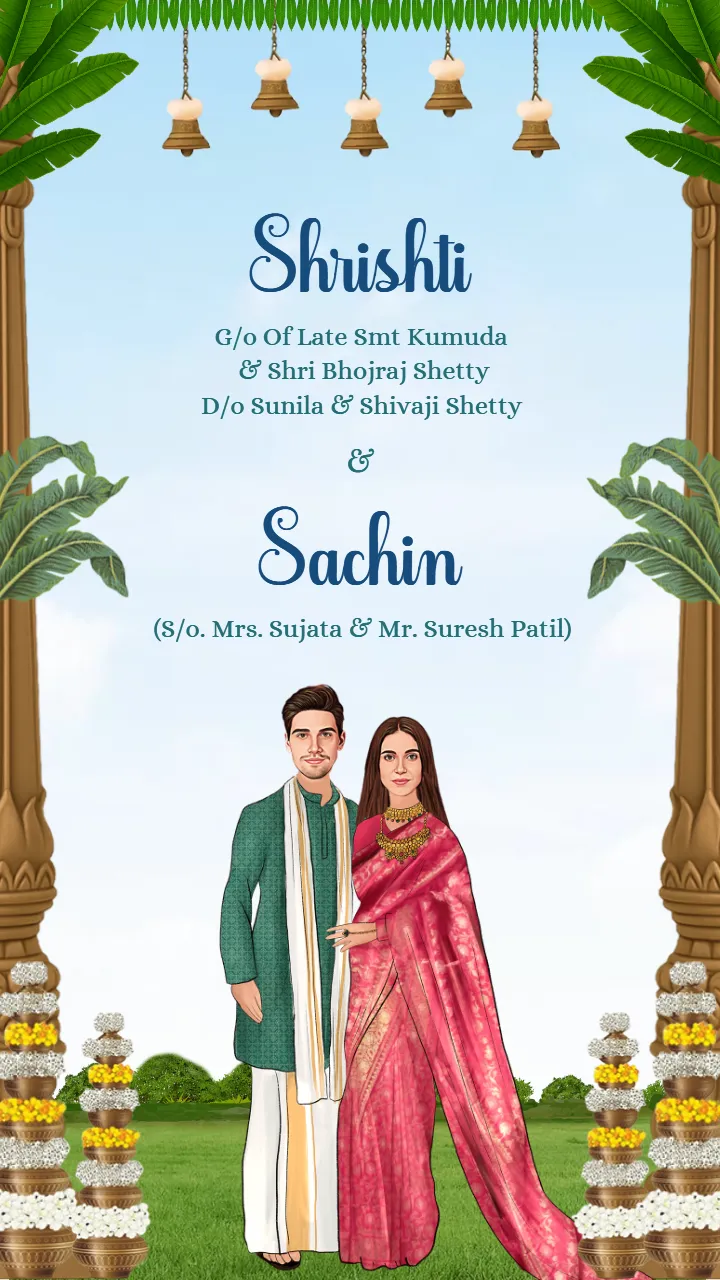 South Indian Wedding Invitation Video Editing Online