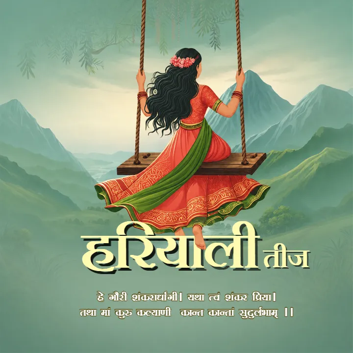 Hariyali Teej Quotes in Hindi Latest for Social Sharing