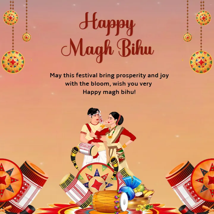 Magh Bihu Wishes English HD for WhatsApp and Social Media