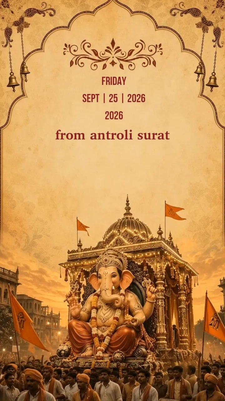 Ganesh Visarjan Invitation video for a Grand Celebration