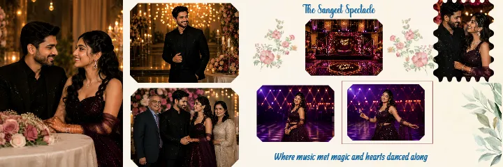 Sangeet Ceremony Album PSD Design for Wedding Albums