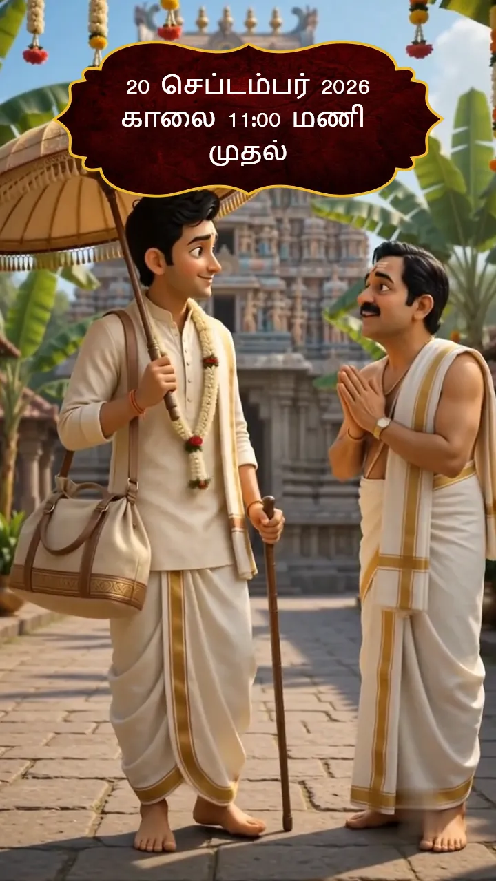 3D Tamil Wedding Invitation Video in South Indian Style