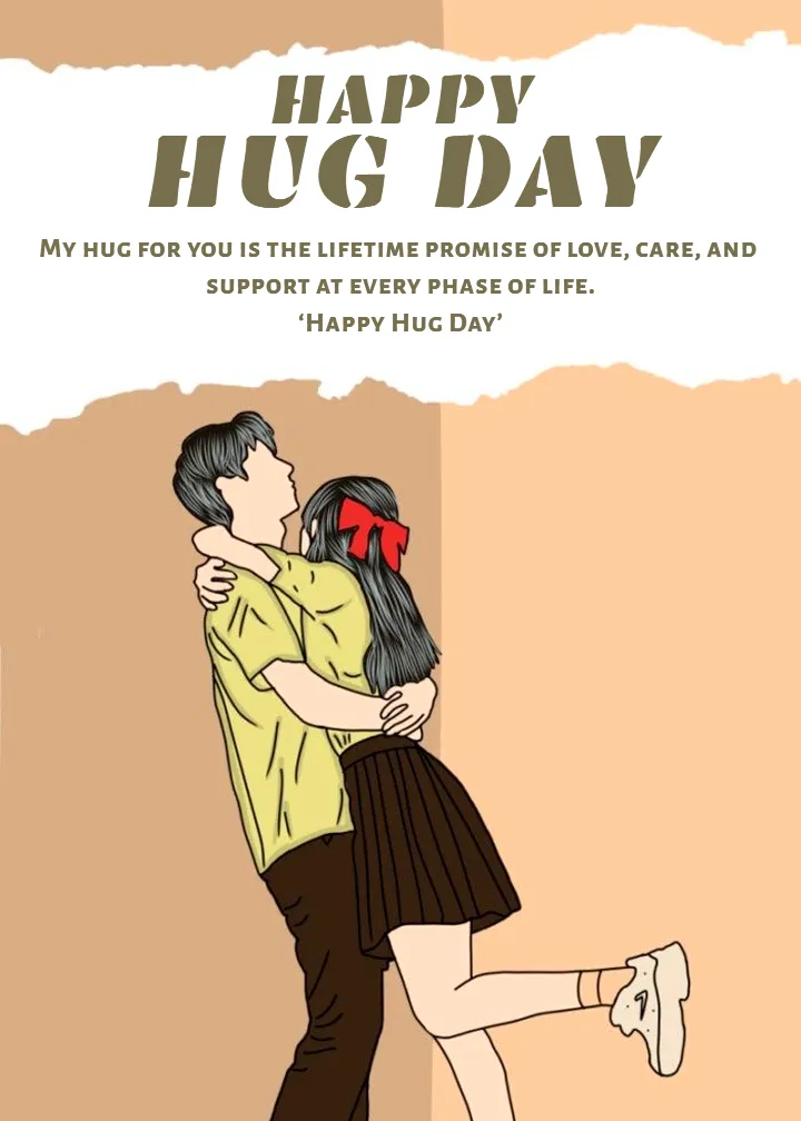 Happy Hug Day Greetings in English 2026 for Loved Ones