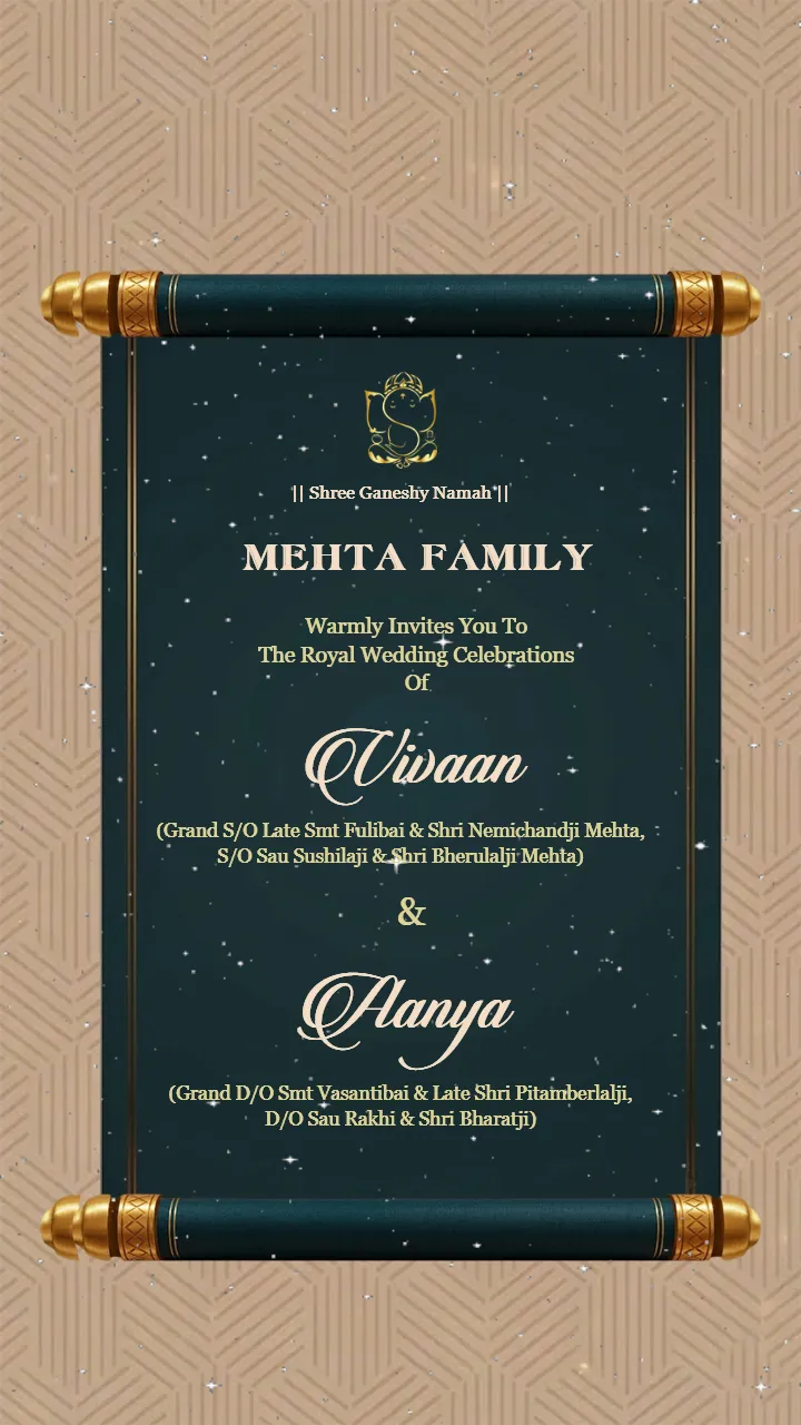 Creative Indian Wedding Invitation Video in English Download