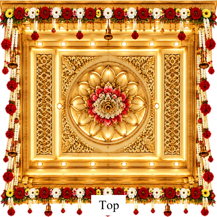 3D Ganesh Utsav Mandap Design for Home and Mandal Setup