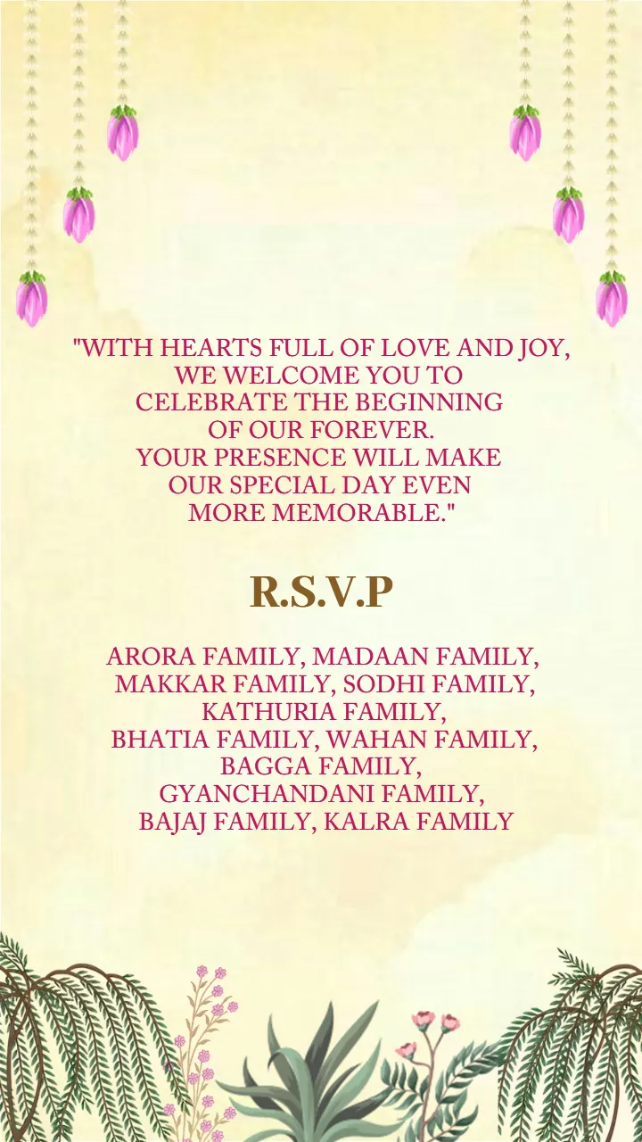 punjabi wedding invitation Video with royal golden design