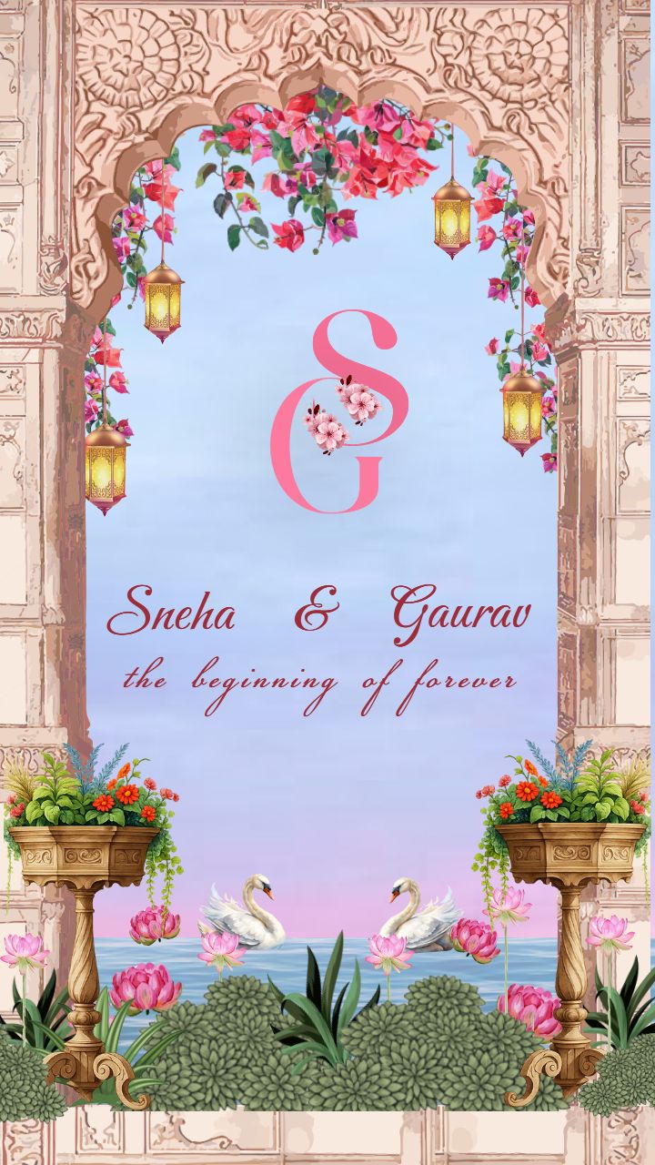 Wedding Invitation template inspired by timeless traditions