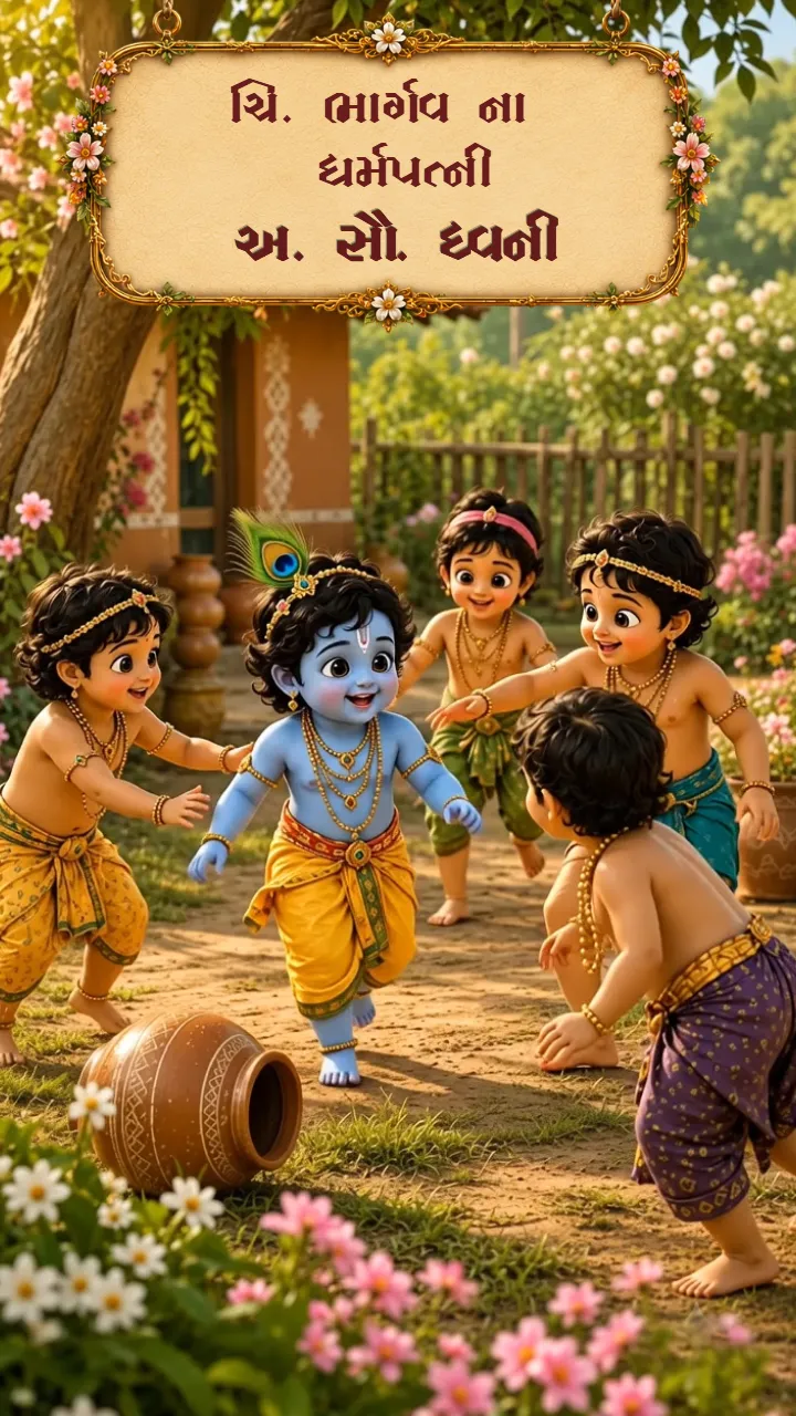 Download 3D Krishna Theme Baby Shower Invitation Video Ideas