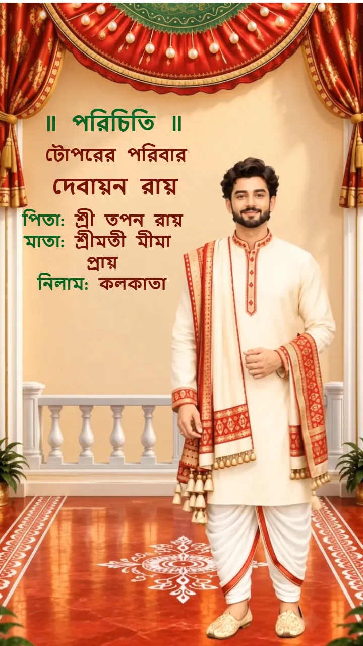 3D Bengali Engagement Invitation Video for Ashirbad Ceremony