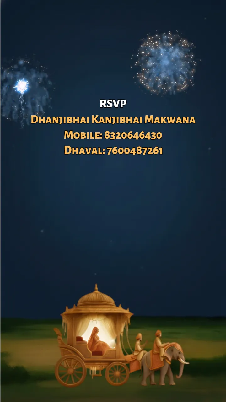 3D Wedding Invitation Video for Gujarati Wedding