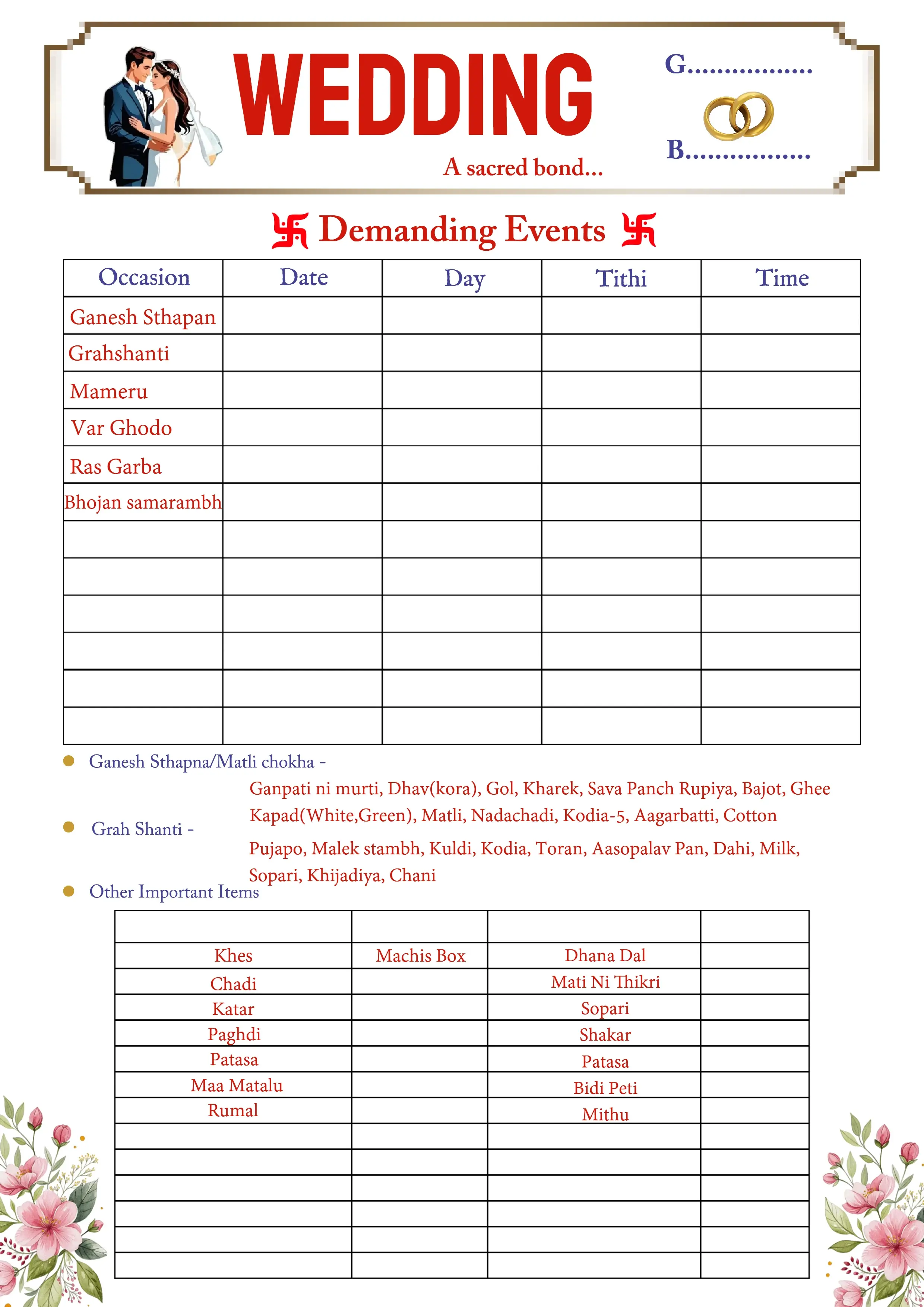 Wedding Planning Checklist PDF for Complete Event Planning