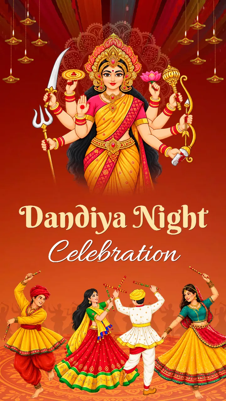 Dandiya Night Invitation Video for Navratri Celebration