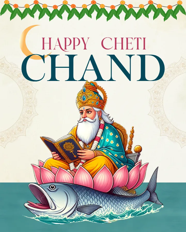 Sindhi Festival Chetti Chand Image in English for Sharing