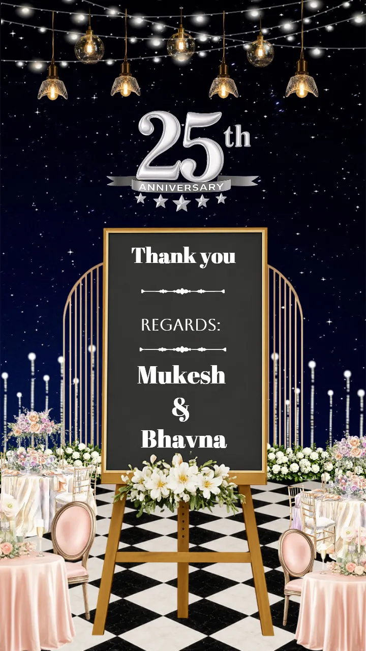 Wedding 25th Anniversary Invitation Video Royal Event