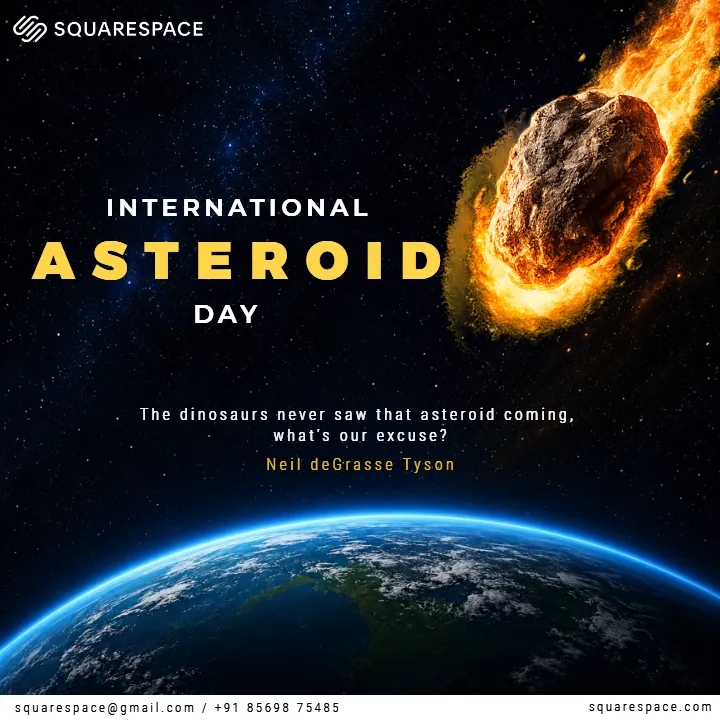 International Asteroid Day Branding Post for Campaigns