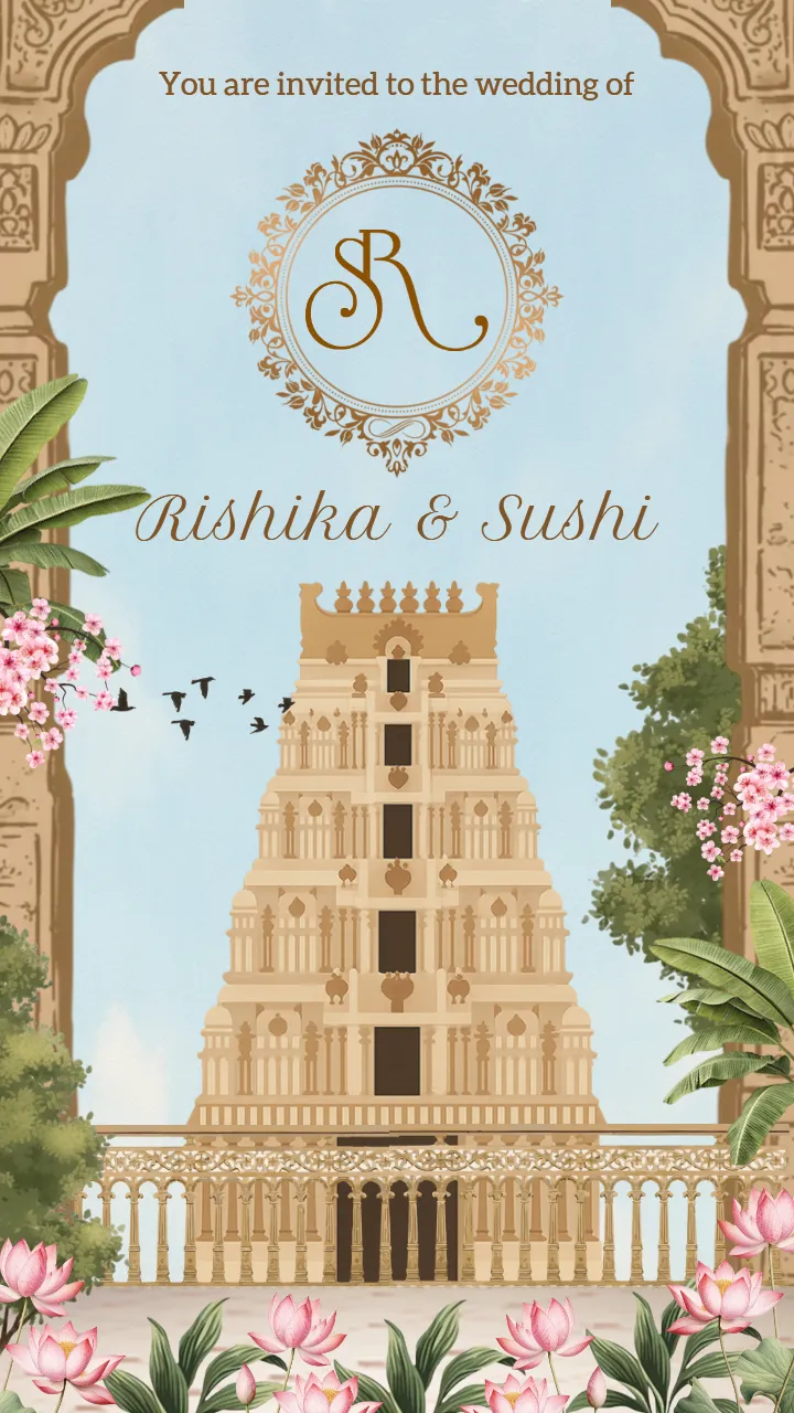 south indian wedding invitation video royal wedding card