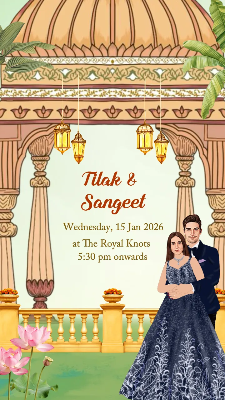 Wedding Invitation Video Template for Modern Couples
