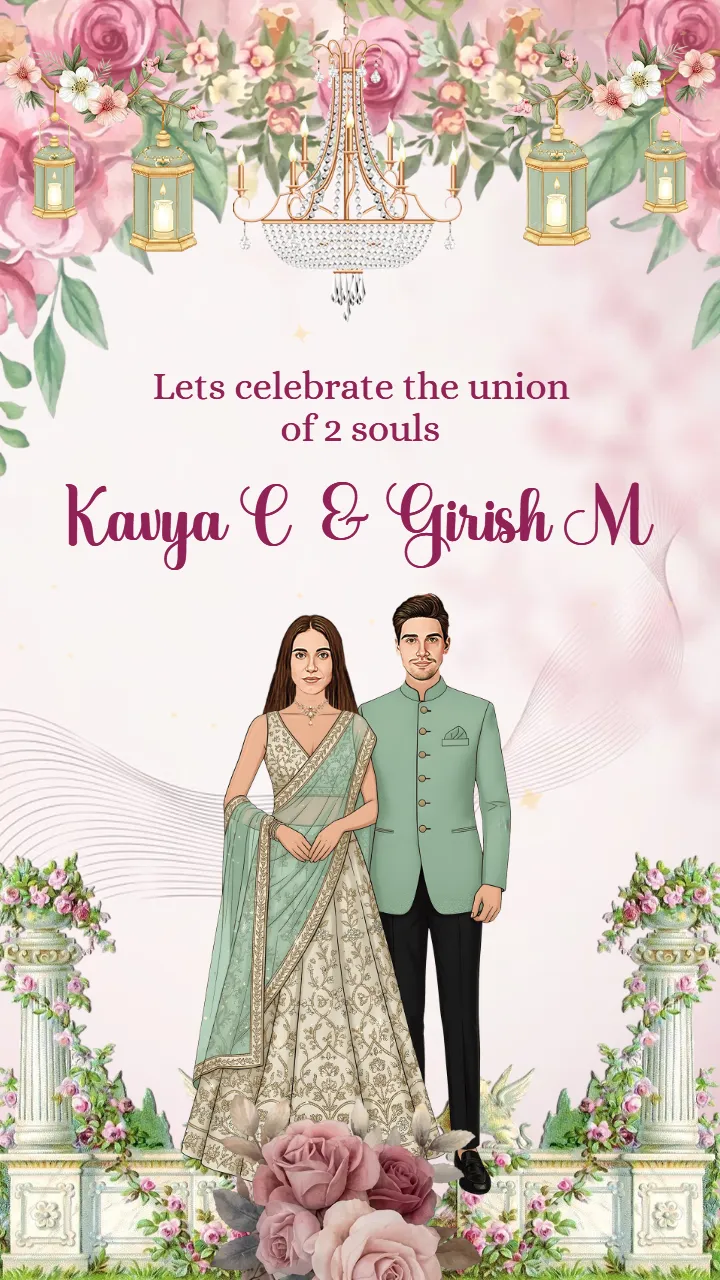 Dreamy Garden Ring Ceremony Invitation Video Design