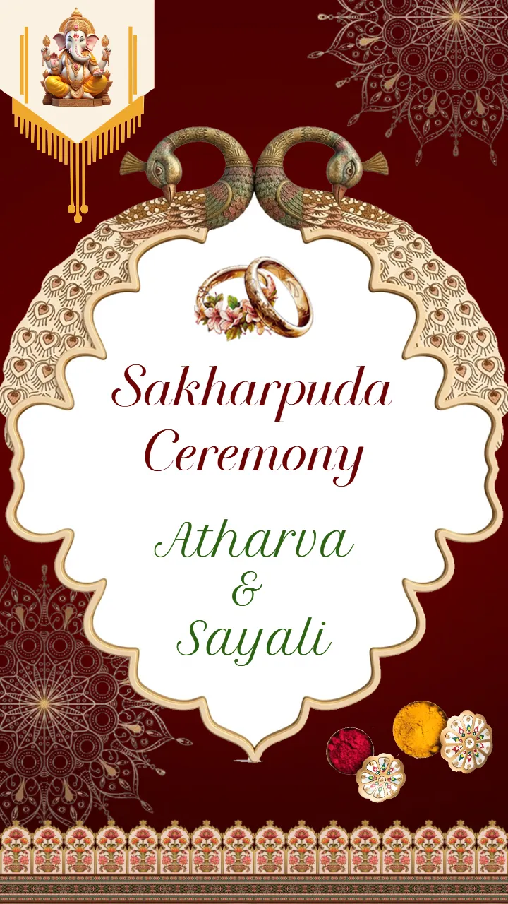 Traditional Marathi Sakharpuda Invitation Video Design
