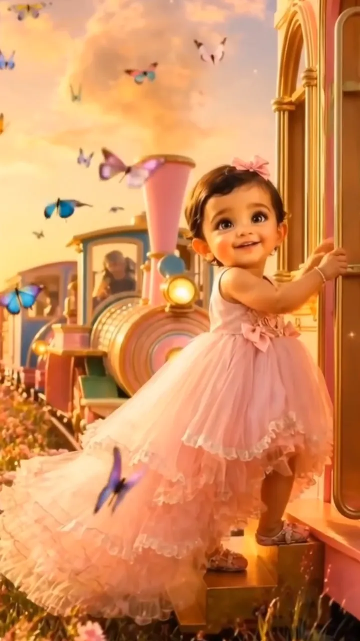3D Birthday Invitation Video with Royal Train Theme