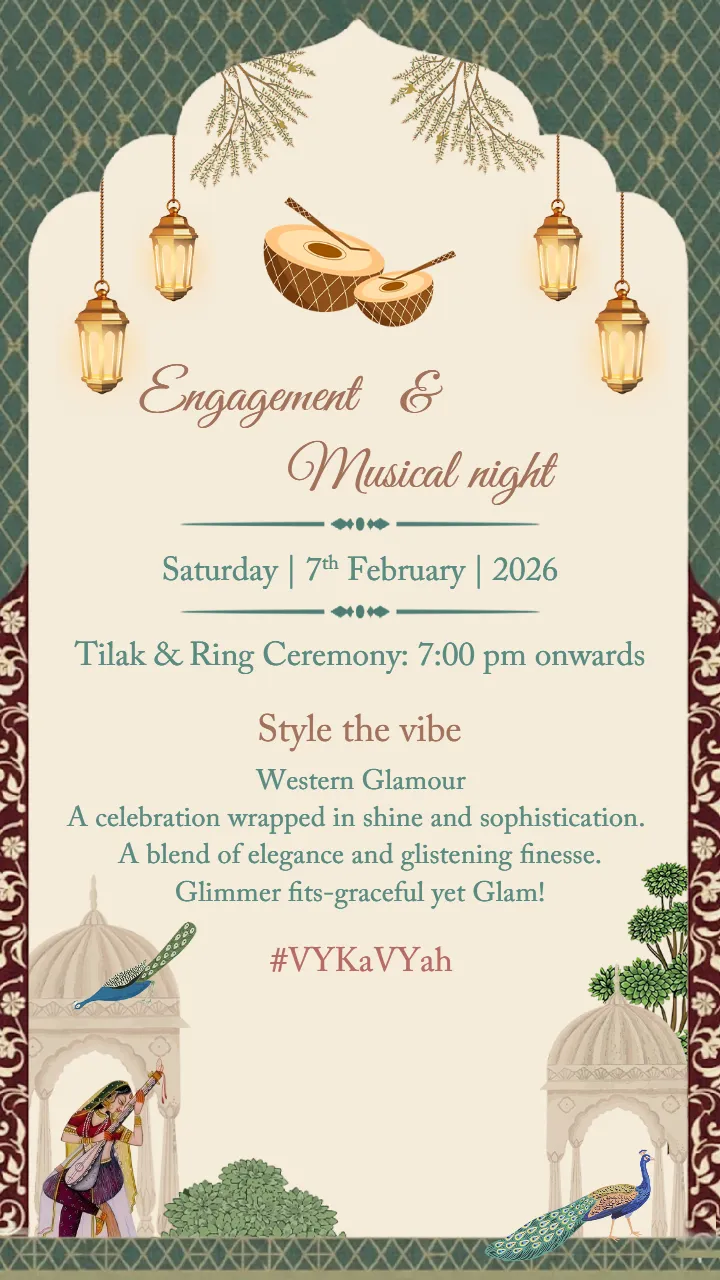 Wedding invitation video with Royal Indian Heritage Theme