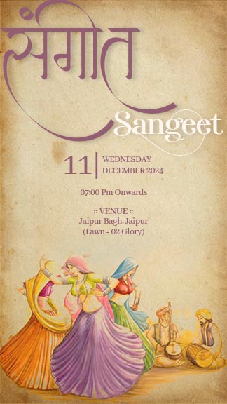 Rajasthani Wedding Card Design