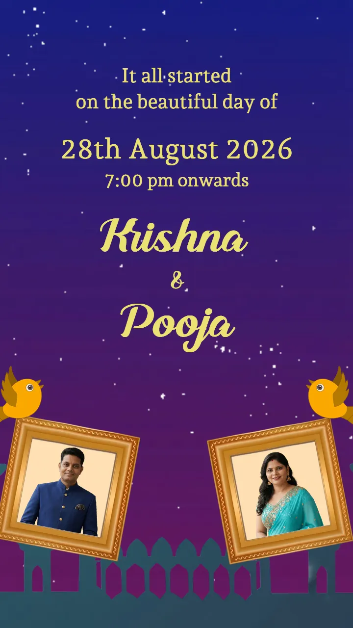 25th Wedding Anniversary video Elegant Royal Couple Event
