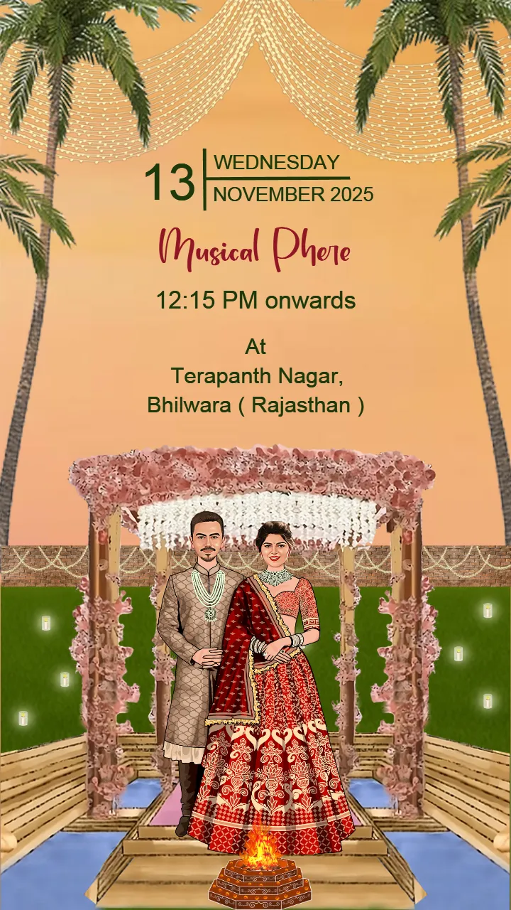 Indian Wedding Invitation Video Maker Online Designs