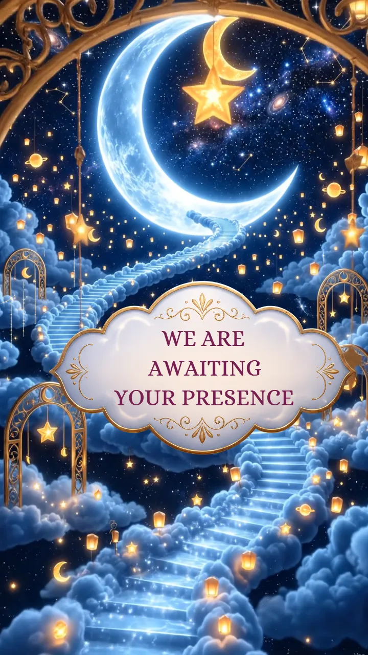 3D Naming Ceremony Invitation Video with Heaven Theme