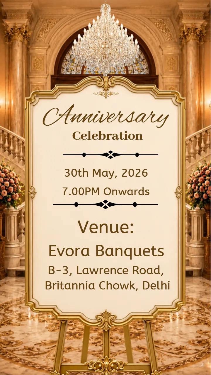 25th Anniversary Invitation Video to Celebrate Love Journey